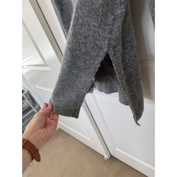 Rag & Bone Bea Alpaca Suede Knit Luxury Pullover Sweater Gray Small - Picture 5 of 7